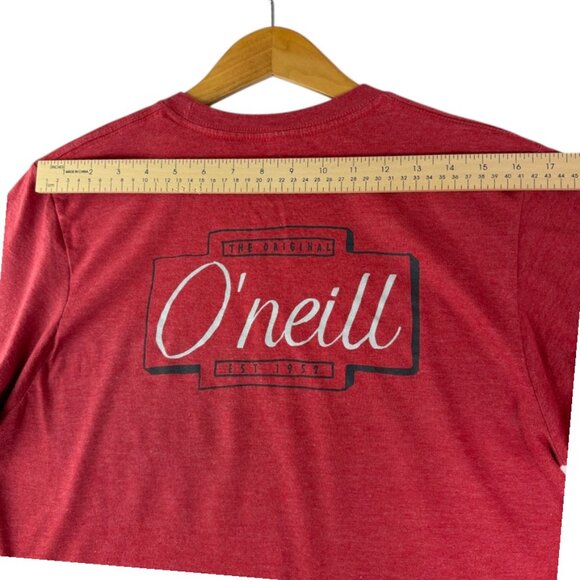O’Neill Red Graphic T-Shirt Women’s Medium Modern Fit Short Sleeve Tee - Picture 6 of 6